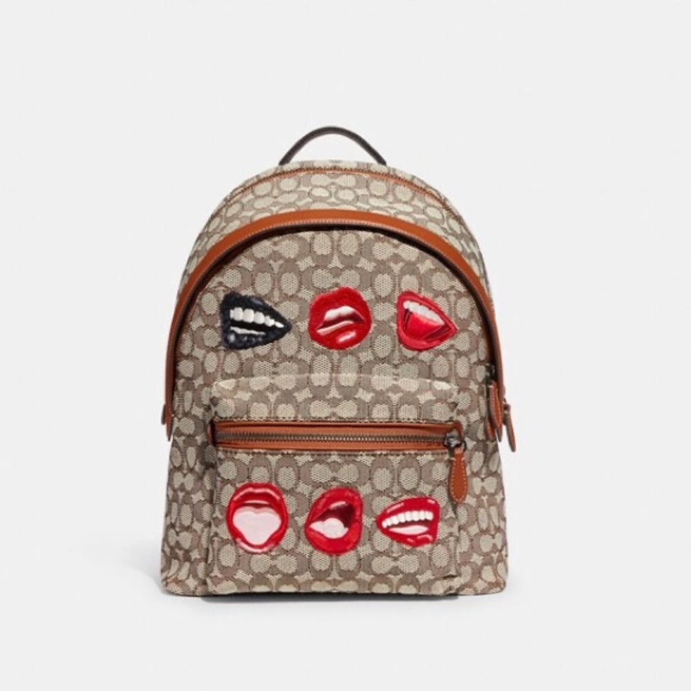 Coach X Tom Wesselmann Charter Backpack In Signature Textile Jacquard NWT - Picture 13 of 15